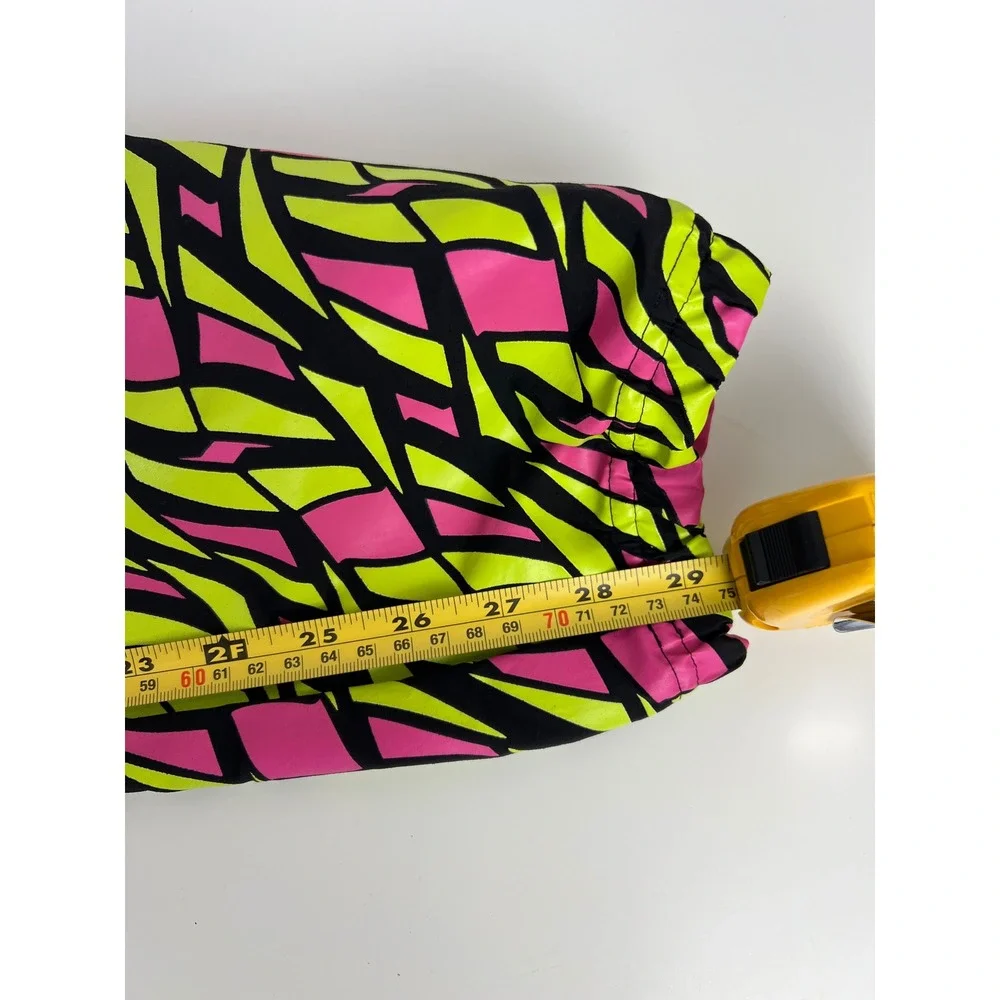 Reebok CL V Hyper Track Pant Mens M‎ Black Neon Vector Print Windbreaker Joggers
